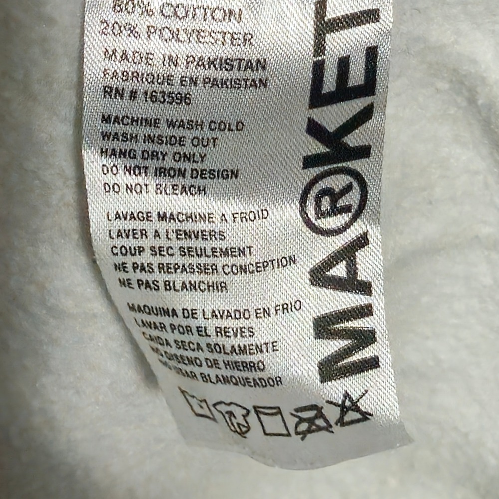 MARKET Animal Crewneck Sweatshirt Mens Gray Graphic Collage Streetwear Pullover - Picture 4 of 6